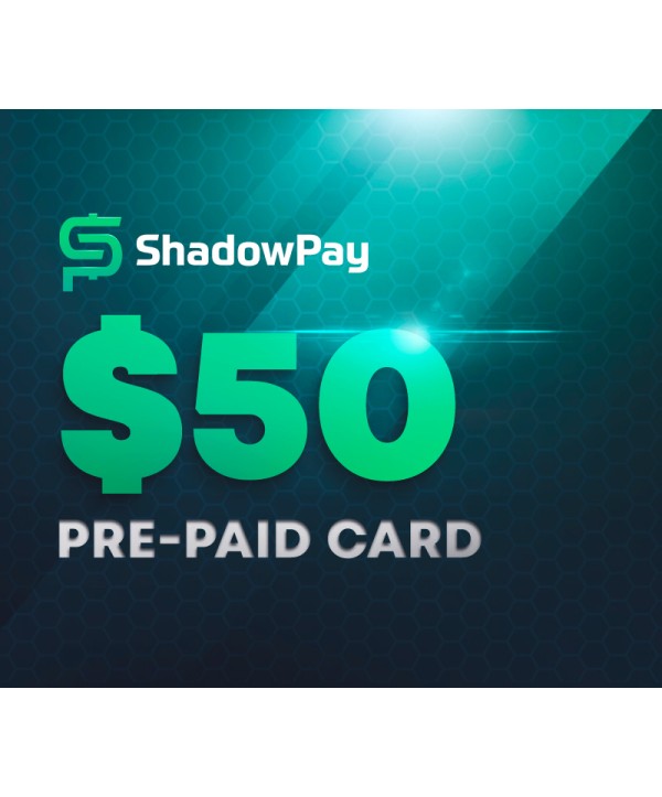 Shadowpay.com $50 Pre-paid Card Key GLOBAL